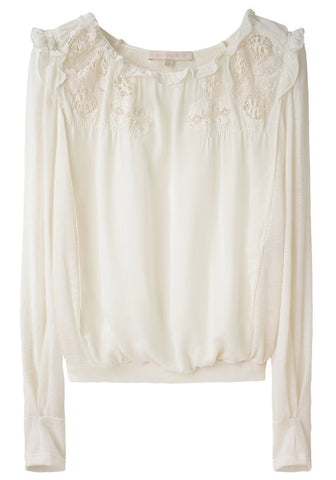 Ruffle Collar Blouse