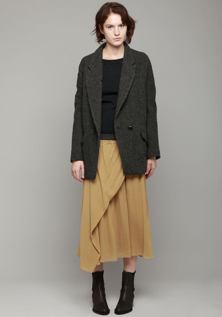 Shearling Collar Topcoat