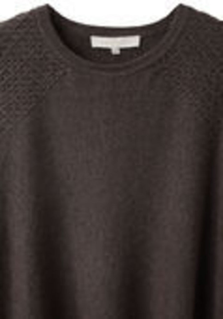 Smocked Knit Sweater Dress