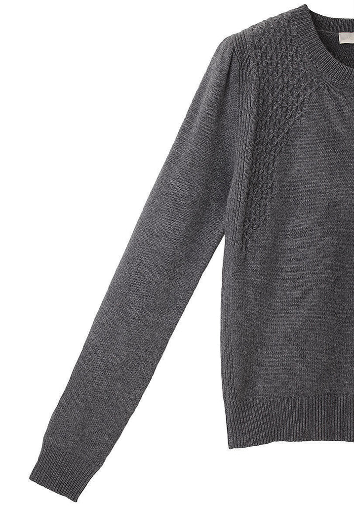 Smocked Knit Sweater