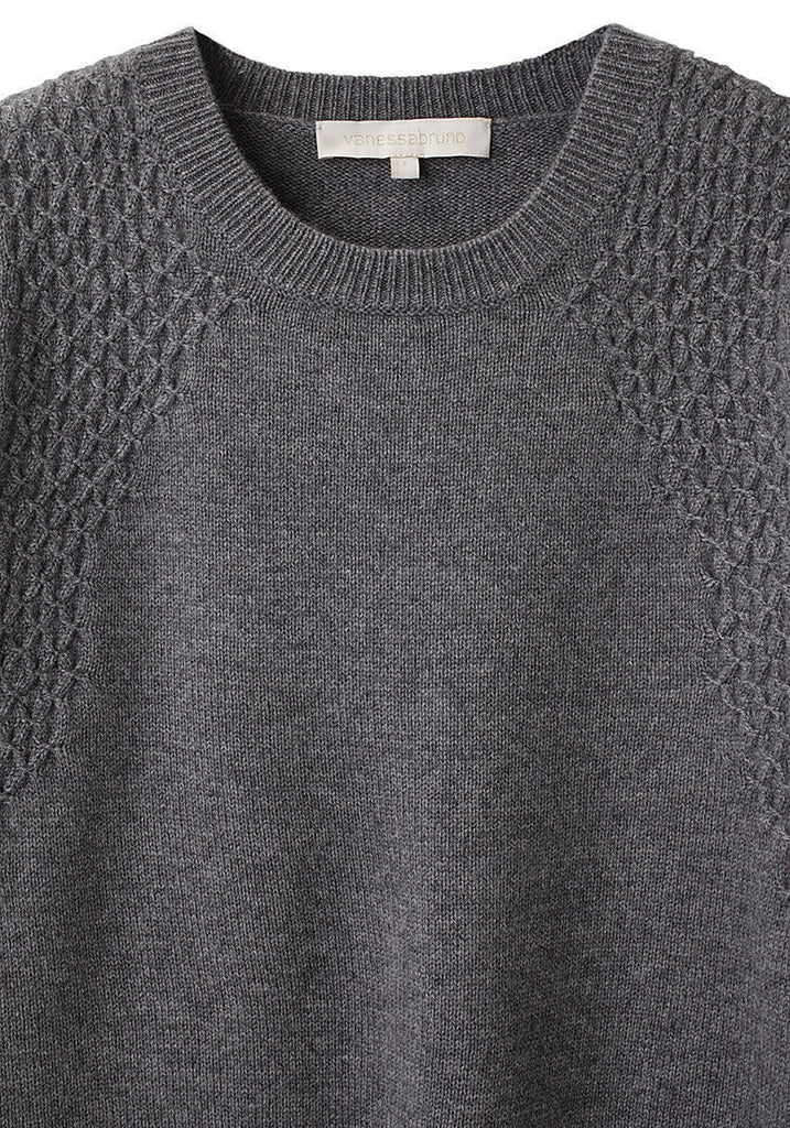 Smocked Knit Sweater