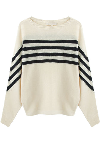 Striped Dolman Pullover