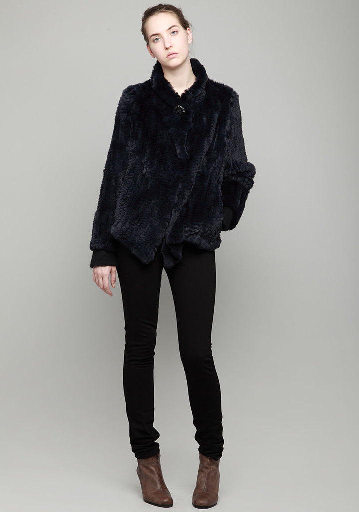 Tricot Rabbit Fur Jacket