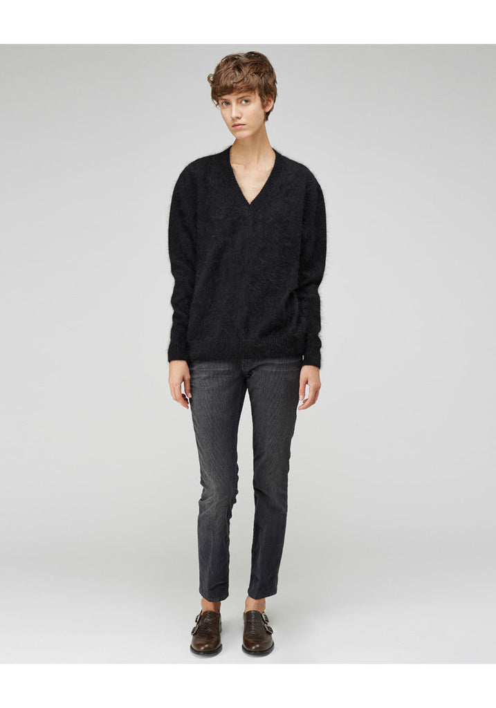 V-Neck Angora Pullover