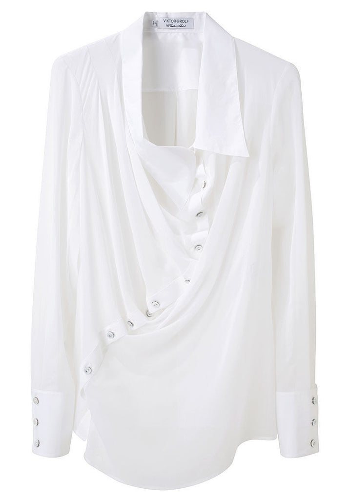 Asymmetric Draped Shirt