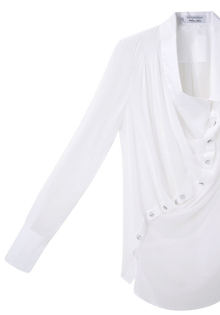Asymmetric Draped Shirt