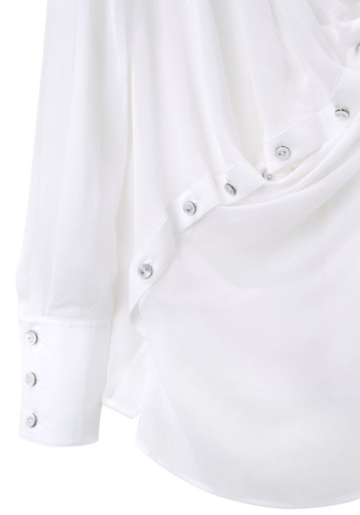 Asymmetric Draped Shirt