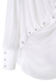 Asymmetric Draped Shirt