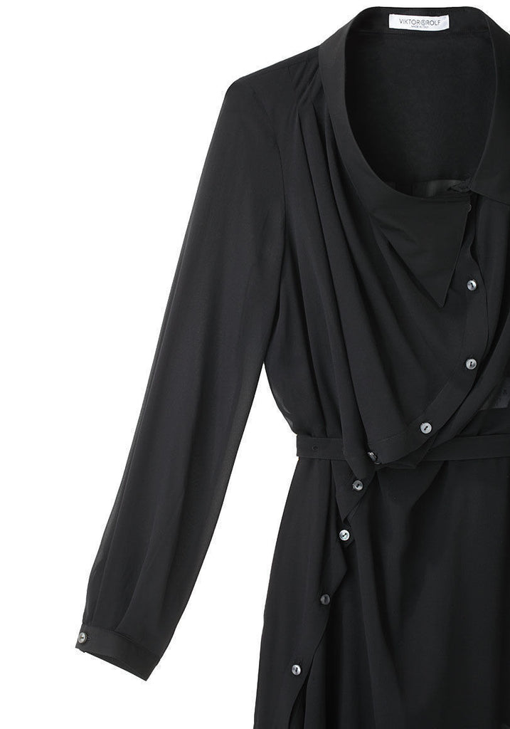 Asymmetric Georgette Dress