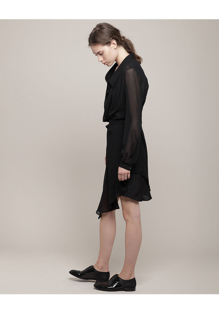 Asymmetric Georgette Dress