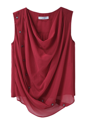 Draped Georgette Blouse