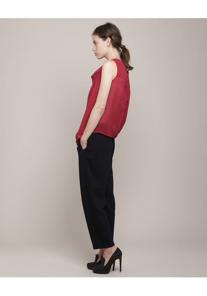 Draped Georgette Blouse