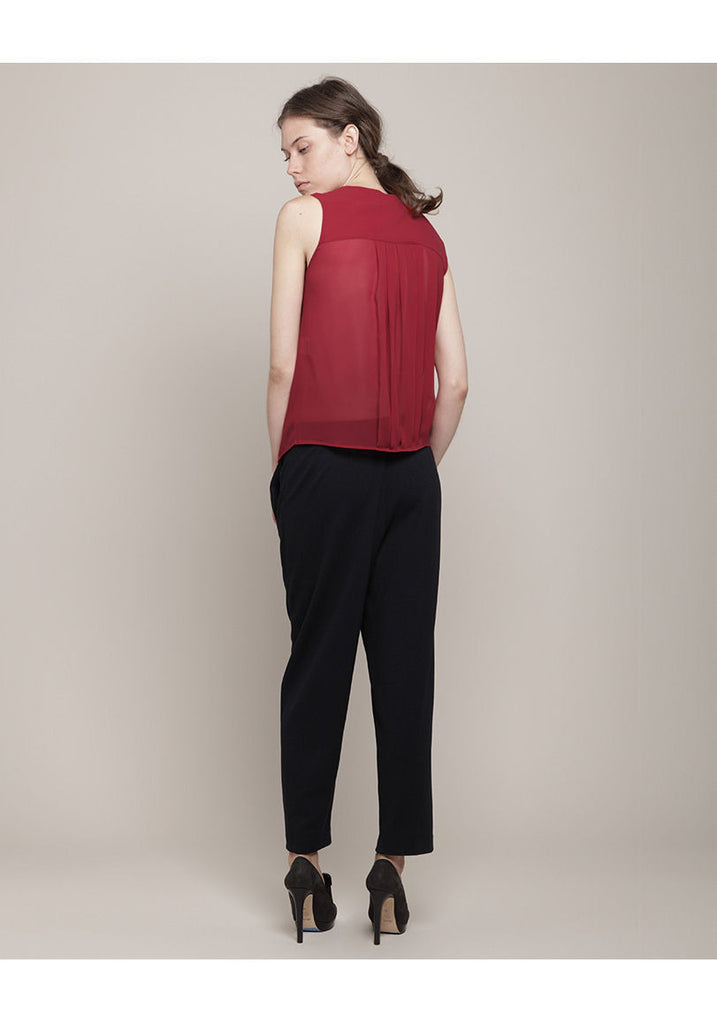Draped Georgette Blouse