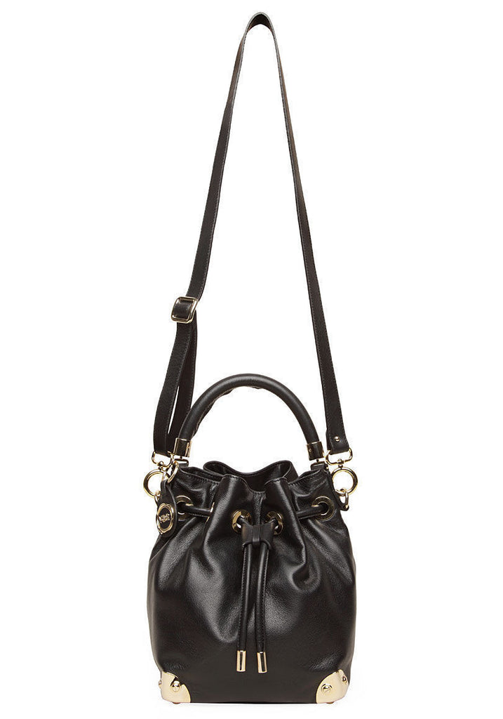 Drawstring Leather Bag