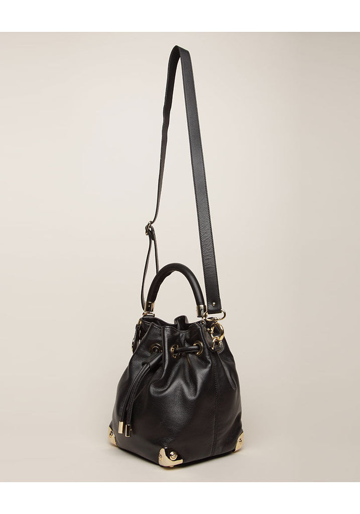 Drawstring Leather Bag