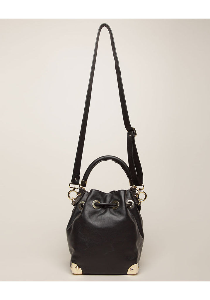 Drawstring Leather Bag