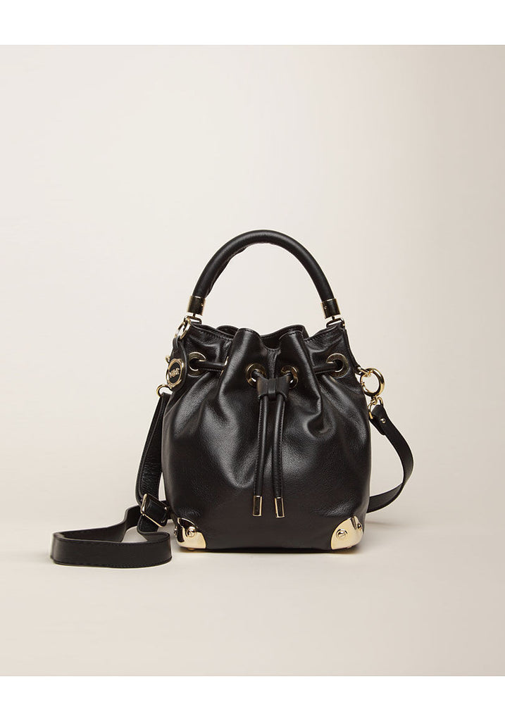 Drawstring Leather Bag