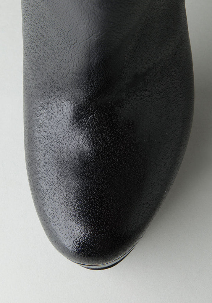 Fur Lined Ankle Boot Heel