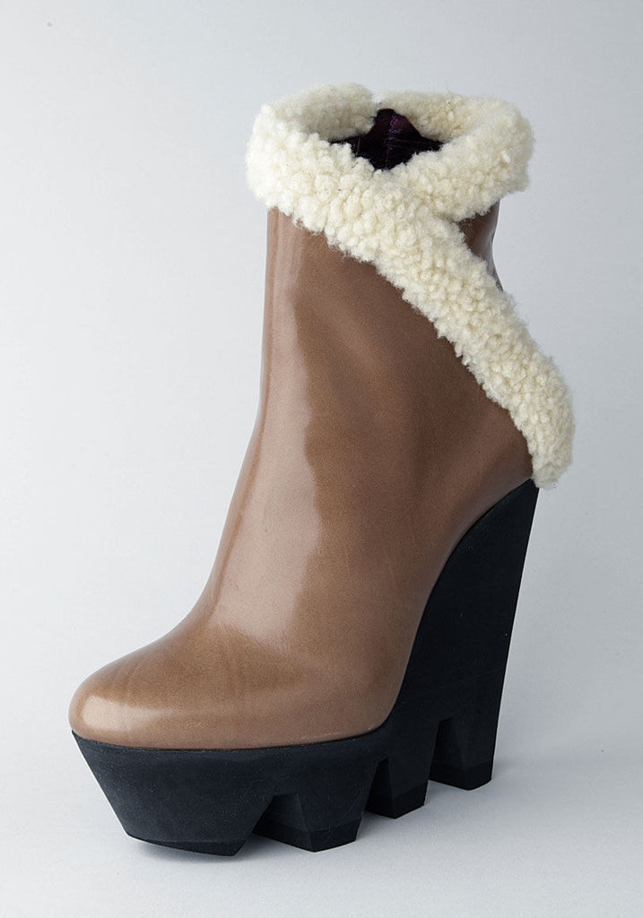 Fur Lined Ankle Wedge