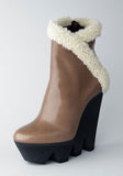 Fur Lined Ankle Wedge