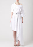 Popeline Asymmetrical Dress