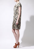 Printed Silk Dress w/ Belt