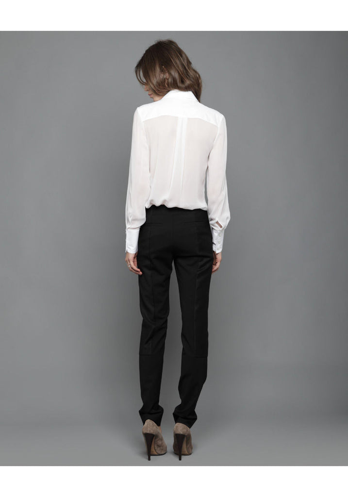 Seamed Wool Trouser