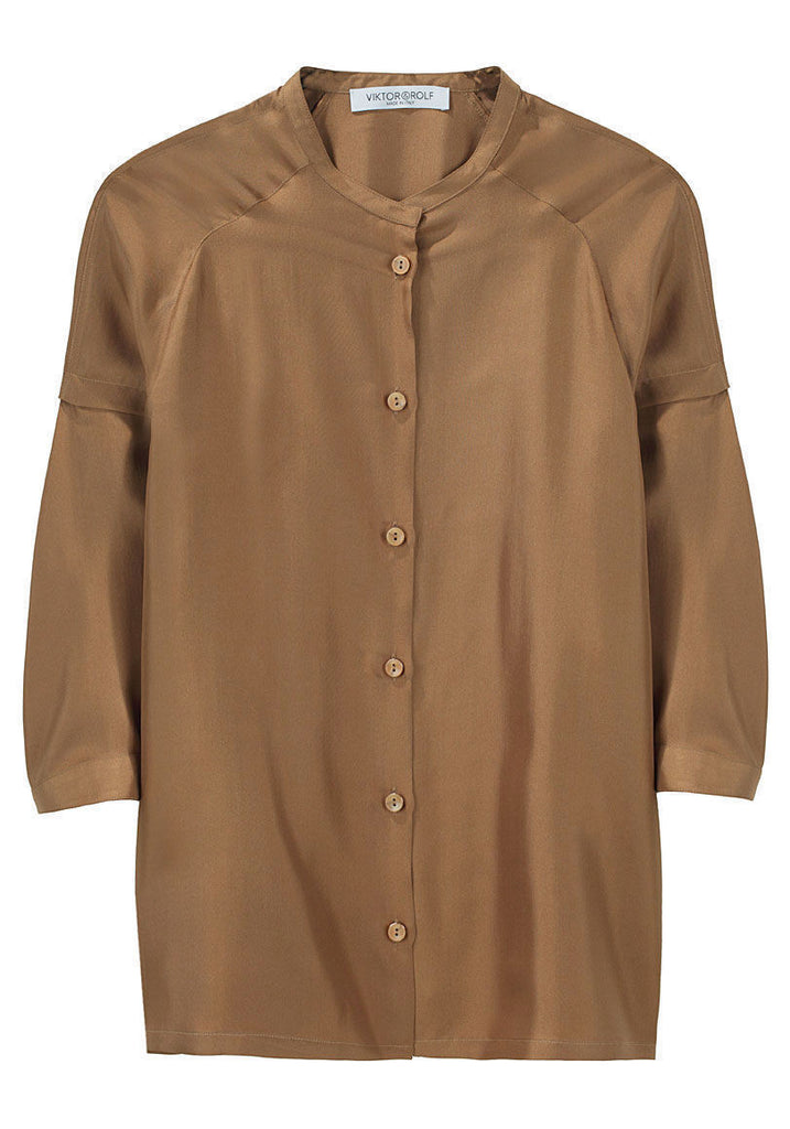 Silk Button Up Blouse