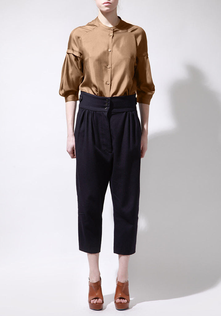 Silk Button Up Blouse