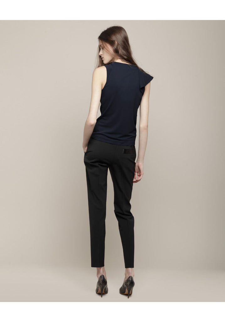 Sleeveless Ruffle Blouse