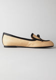 Slip-On Raffia Flat