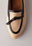 Slip-On Raffia Flat