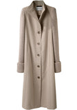 Wool Coat w/ Knit Sleeves