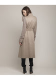 Wool Coat w/ Knit Sleeves