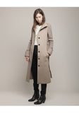 Wool Coat w/ Knit Sleeves