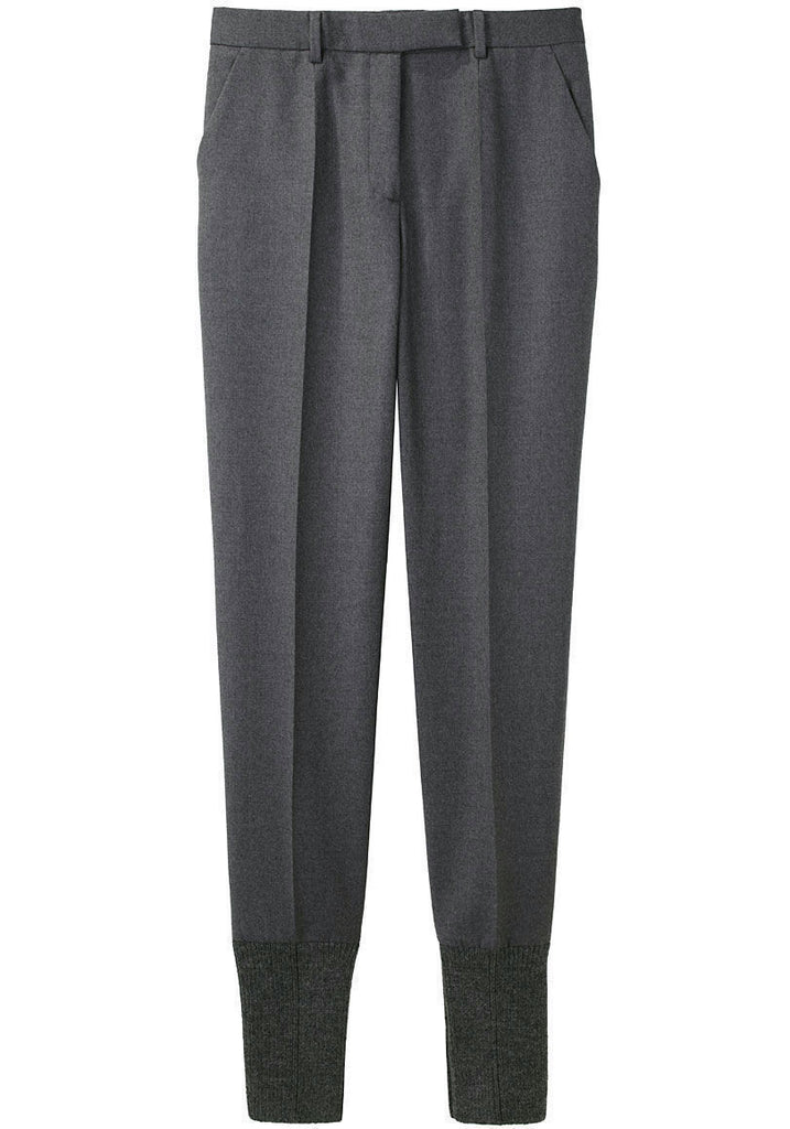 Wool Trouser w/ Rib Cuffs