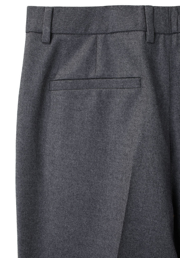 Wool Trouser w/ Rib Cuffs