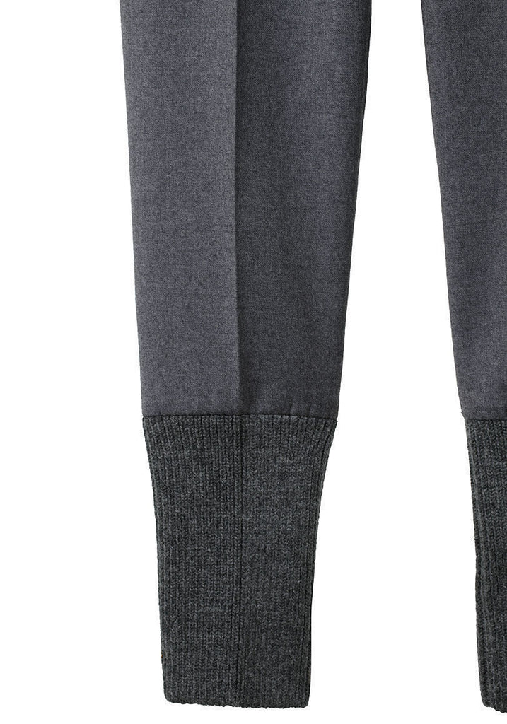 Wool Trouser w/ Rib Cuffs