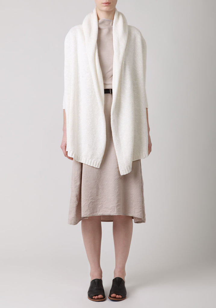 Hooded Crop Sleeve Cardigan