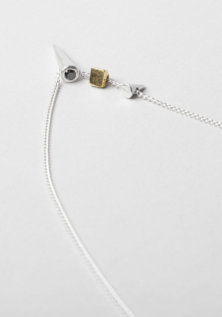 Black Diamond Spike Necklace