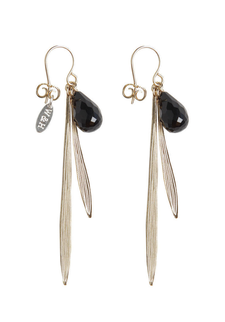 Dangle Vermeil Onyx Earrings