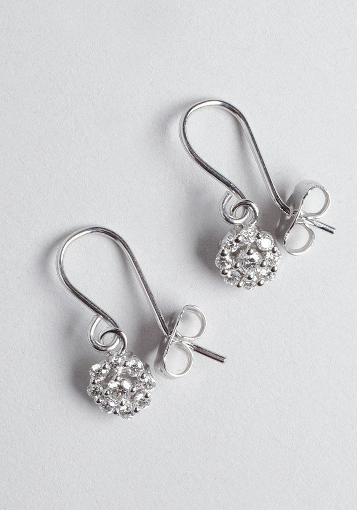 Diamond Cluster Earrings