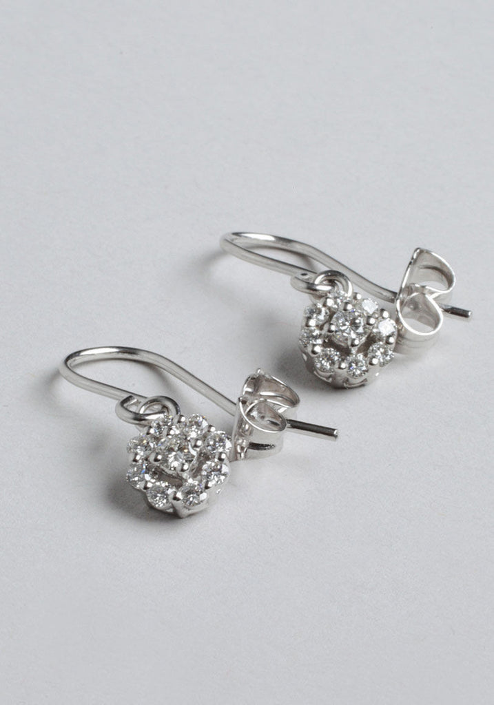 Diamond Cluster Earrings