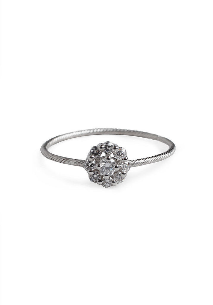 Diamond Cluster Ring