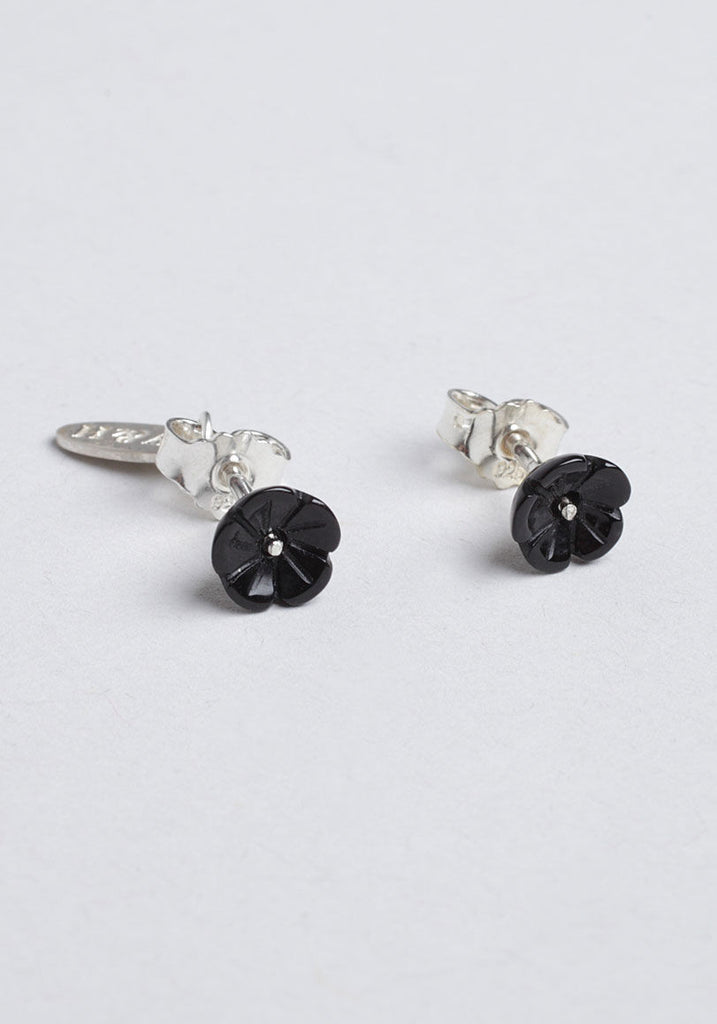 Onyx Post Earrings