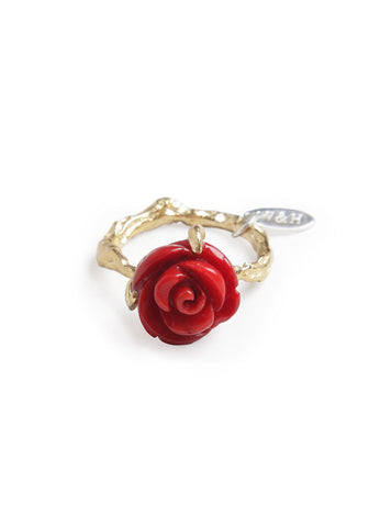 Rose Coral Ring