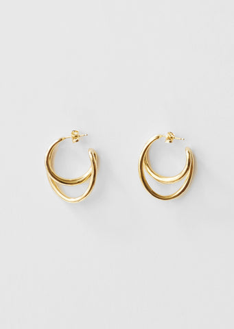 Initial Hoop Earings