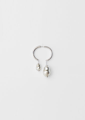 Pearl Creoles Earring
