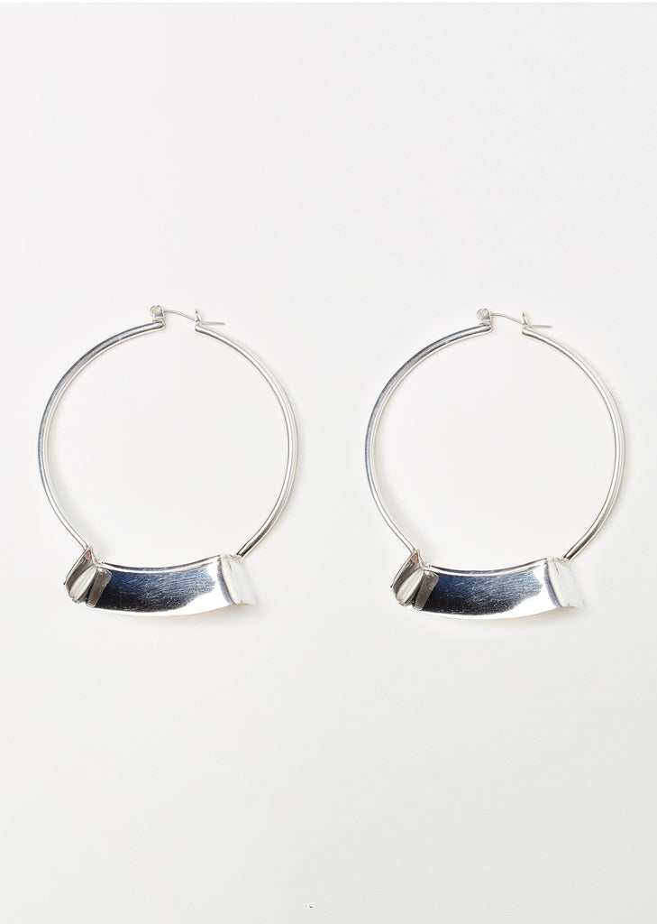 Ridge Hoop Earring