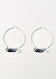 Ridge Hoop Earring